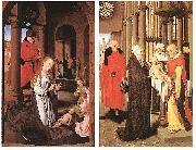 Hans Memling Wings of the Adoration of the Magi Triptych oil